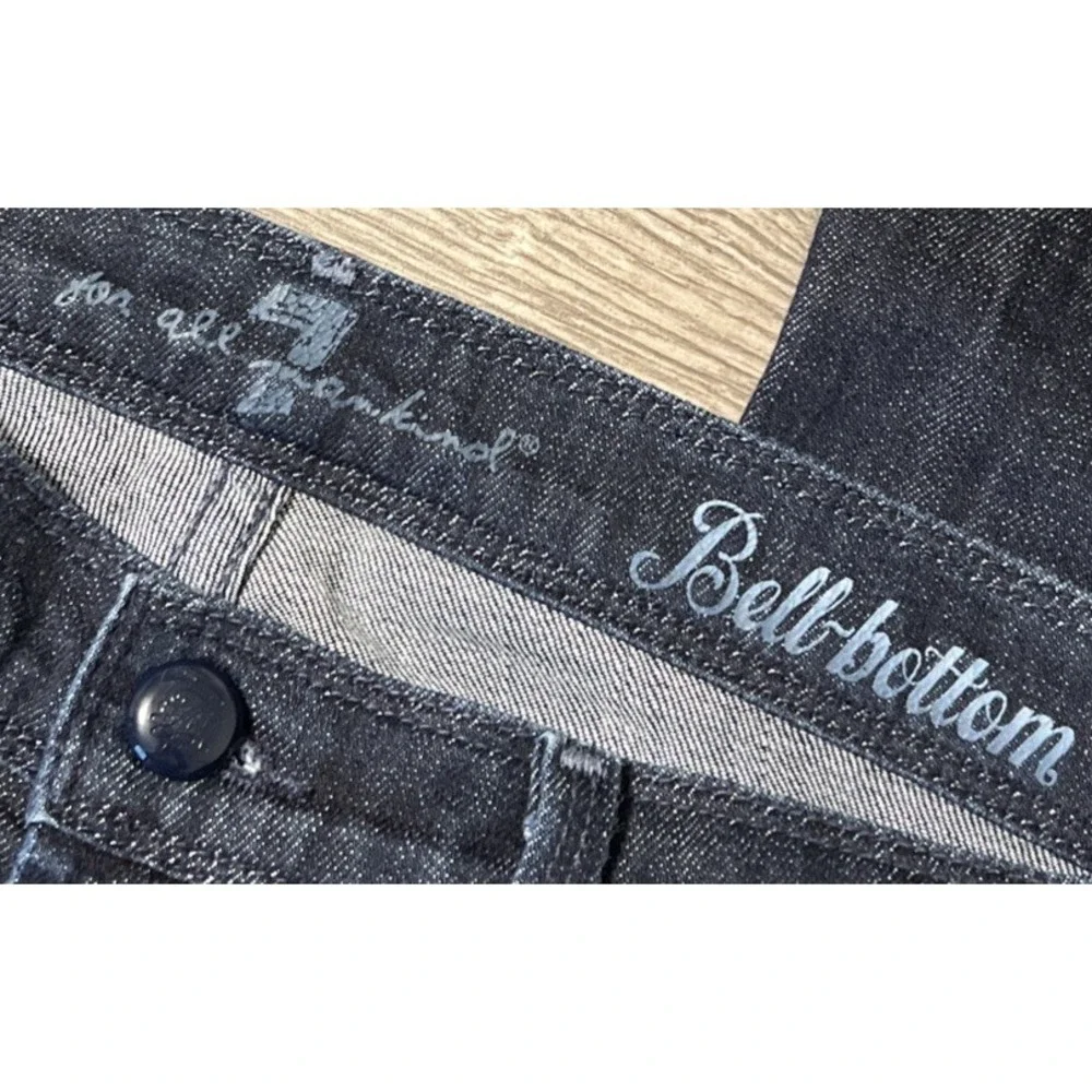 7 For All Mankind Vintage Women's Bell-Bottom Mid Rise Jeans Size 28 (29x30)